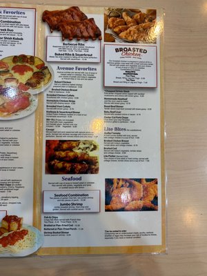 Angelo’s Avenue Grille menu 4
