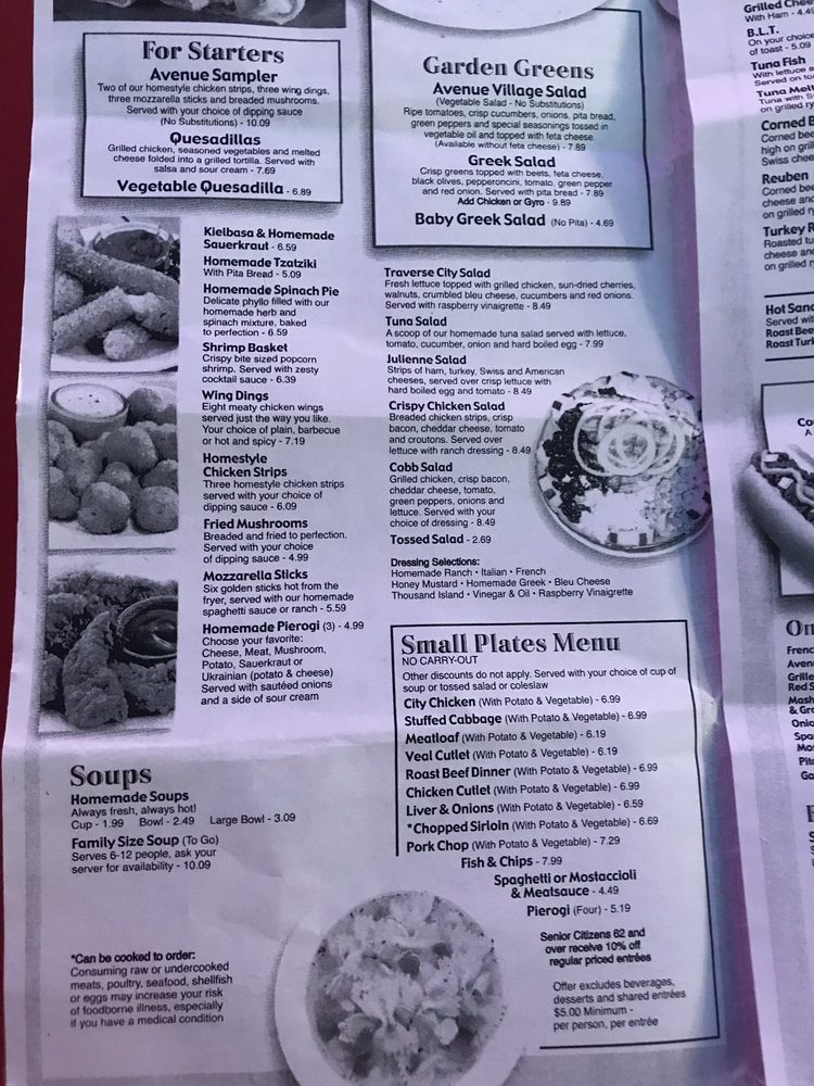 Angelo’s Avenue Grille menu 6